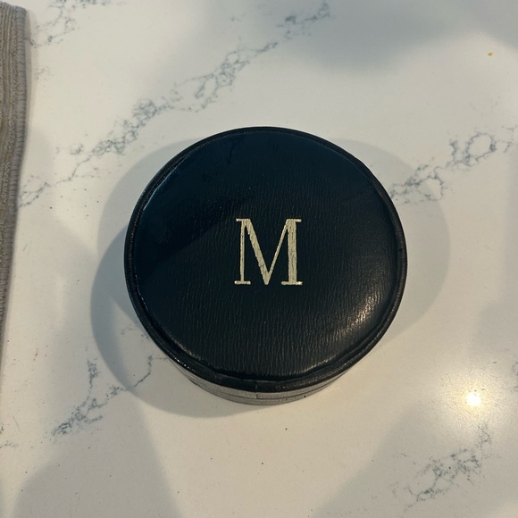 Green and Black Monogrammed Coaster Set - Picture 3 of 4